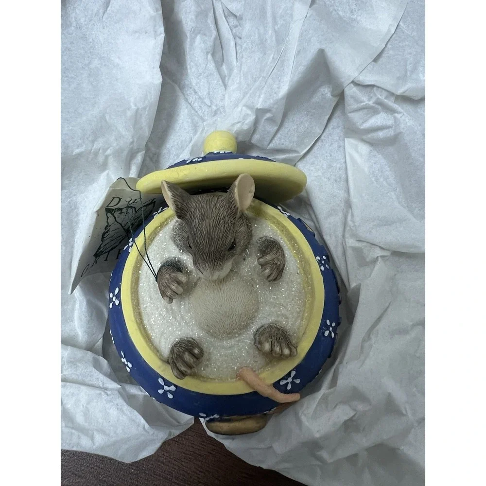 Charming Tails You Couldn't Be Sweeter Mouse‎ In Sugar Bowl Figurine 89/625 New